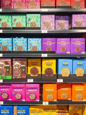 Pexels - free to use https://www.pexels.com/photo/colorful-supermarket-cereal-aisle-display-34338679/